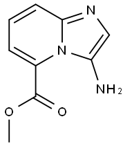 Imidazo[1,2-a]pyridine-5-carboxylic acid, 3-amino-, methyl ester (9CI) 구조식 이미지