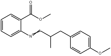 SCHIFF'S BASE CANTHOXAL-METHYL ANTHRANILATE Structure