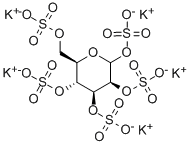 D-만노피란세펜타설페이트칼륨염 구조식 이미지