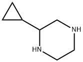 Piperazine, 2-cyclopropyl- (9CI) Structure