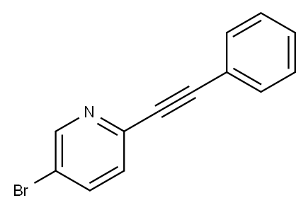 5-bromo-2-(phenylethynyl)pyridine 구조식 이미지