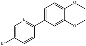 5-bromo-2-(3,4-dimethoxyphenyl)pyridine Structure