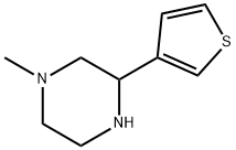 Piperazine, 1-methyl-3-(3-thienyl)- (9CI) Structure