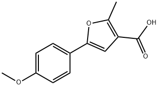 5-(4-METHOXYPHENYL)-2-METHYL-3-FUROIC ACID Structure