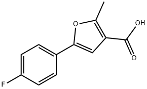 5-(4-FLUOROPHENYL)-2-METHYL-3-FUROIC ACID Structure