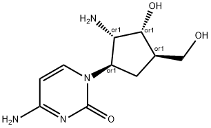 1-(2-amino-3-hydroxy-4-(hydroxymethyl)cyclopentyl)-2(1H)-pyrimidinone Structure
