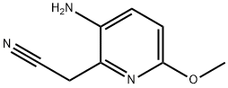 3-AMino-6-Methoxypyridine-2-acetonitrile 구조식 이미지