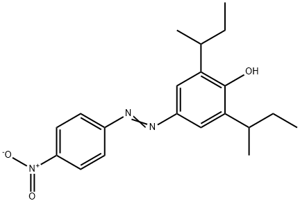 Phenol, 2,6-bis(1-methylpropyl)-4-(4-nitrophenyl)azo- Structure