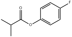 Propanoic acid, 2-Methyl-, 4-fluorophenyl ester Structure