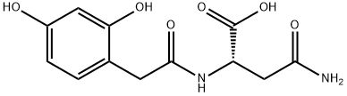 2,4-DIHYDROXYPHENYLACETYL-L-ASPARAGINE Structure