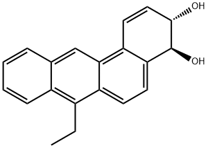 3,4-dihydroxy-3,4-dihydro-7-ethylbenz(a)anthracene Structure