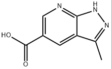 1H-Pyrazolo[3,4-b]pyridine-5-carboxylic acid, 3-methyl- 구조식 이미지