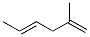 2-Methyl-1,4-hexadiene Structure