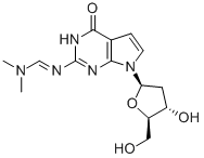 N2-(디메틸아미노메틸리덴)-7-DEAZA-2'-DEOXYGUANOSINE 구조식 이미지