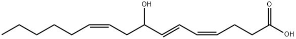 8-hydroxyhexadeca-4,6,10-trienoic acid Structure