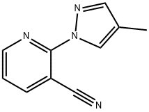 2-(4-methyl-1H-pyrazol-1-yl)nicotinonitrile Structure
