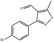 3-(4-Bromophenyl)-5-methylisoxazole-4-carboxaldehyde Structure