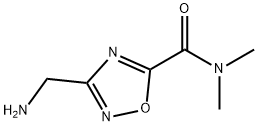 3-Aminomethyl-[1,2,4]oxadiazole-5-carboxylic acid dimethylamide Structure