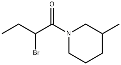 1-(2-bromobutanoyl)-3-methylpiperidine Structure