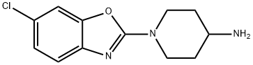 1-(6-chloro-1,3-benzoxazol-2-yl)piperidin-4-amine hydrochloride Structure