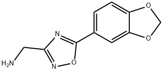 1-[5-(1,3-benzodioxol-5-yl)-1,2,4-oxadiazol-3-yl]methanamine(SALTDATA: 0.95HCl 0.3H2O 0.05C4H8O) 구조식 이미지