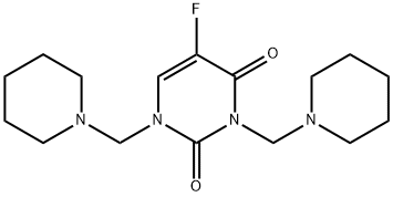 5-Methyl-1,3-bis-piperidin-1-ylmethyl-1H-pyrimidine-2,4-dione Structure
