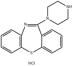 11-(1-Piperazinyl)-dibenzo[b,f][1,4]thiazepine dihydrochloride Structure