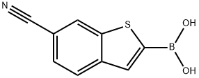 6-cyanobenzo[b]thiophen-2-ylboronic acid Structure