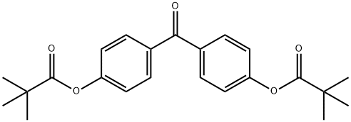 4,4'-BIS(TRIMETHYLACETOXY)BENZOPHENONE Structure