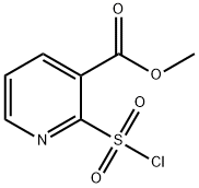 3-Pyridinecarboxylic acid, 2-(chlorosulfonyl)-, methyl ester Structure