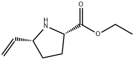 Proline, 5-ethenyl-, ethyl ester, cis- (9CI) Structure