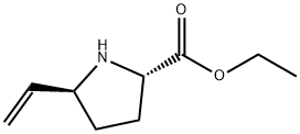 Proline, 5-ethenyl-, ethyl ester, trans- (9CI) Structure