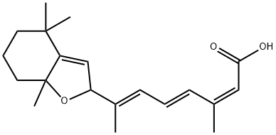 5,8-Epoxy-13-cis Retinoic Acid Structure