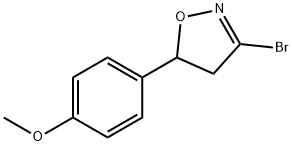 3-BroMo-5-(4-Methoxyphenyl)-4,5-dihydro-isoxazole Structure