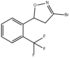 3-BroMo-5-(2-trifluoroMethylphenyl)-4,5-dihydro-isoxazole Structure