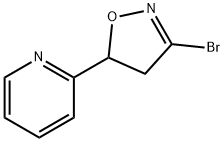 2-(3-broMo-4,5-dihydro-isoxazol-5-yl)pyridine Structure