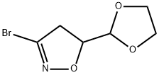 3-Bromo-5-[1,3]dioxolan-2-yl-4,5-dihydroisoxazole Structure