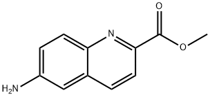 2-Quinolinecarboxylicacid,6-amino-,methylester(9CI) 구조식 이미지