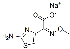 (2-Aminothiazol-4-yl)[(Z)-methoxyimino]acetic acid sodium salt Structure