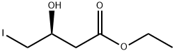 BUTANOIC ACID, 3-HYDROXY-4-IODO-, ETHYL ESTER, (S) Structure