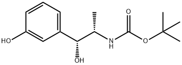 T-BUTYL (R-(R*,S*)-N-(2-HYDROXY-2-(3-HYD-ROXYPHENYL)-1-METHYLETHYL)CARBAMATE98% Structure