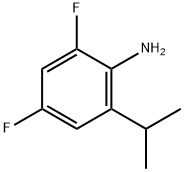 Benzenamine, 2,4-difluoro-6-(1-methylethyl)- (9CI) Structure