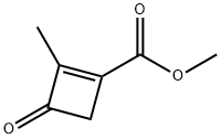 1-Cyclobutene-1-carboxylicacid,2-methyl-3-oxo-,methylester(9CI) 구조식 이미지