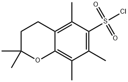 2,2,5,7,8-PENTAMETHYLCHROMAN-6-SULFONYL CHLORIDE Structure