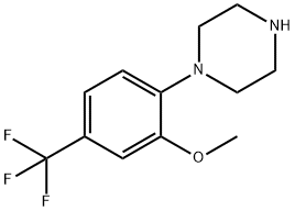 1-(4-(trifluoroMethyl)-2-Methoxyphenyl)piperazine 구조식 이미지