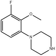 1-(3-플루오로-2-메톡시페닐)피페라진 구조식 이미지