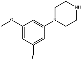 1-(3-fluoro-5-Methoxyphenyl)piperazine Structure