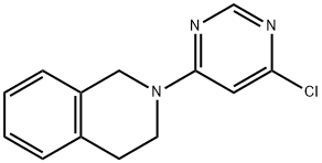2-(6-Chloro-4-pyrimidinyl)-1,2,3,4-tetrahydroisoquinoline 구조식 이미지