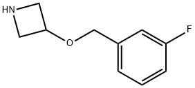 3-[(3-fluorobenzyl)oxy]azetidine(SALTDATA: HCl) 구조식 이미지