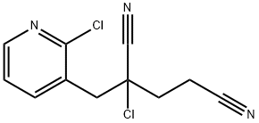 1-(2-Chloro-3-pyridyl)-2-chloro-2,4-dicyanobutane 구조식 이미지